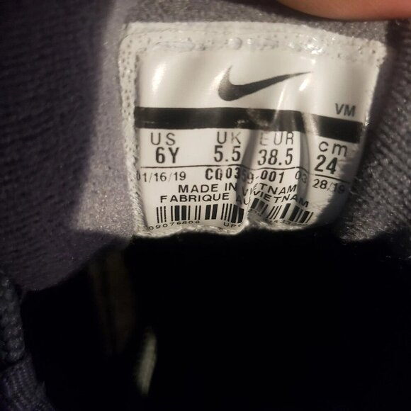 NIKE AIR MAX 97 BG COOL GREY CRIMSON ORANGE BLACK SILVER BULLET 90 95 7.5 women - Picture 7 of 7